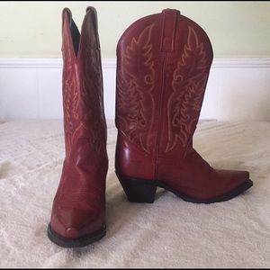 Red Laredo Cowboy Boots EUC
